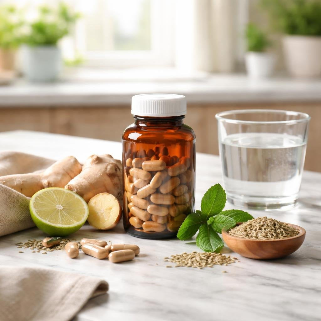 Abdominal gas relief for bloating and trapped wind