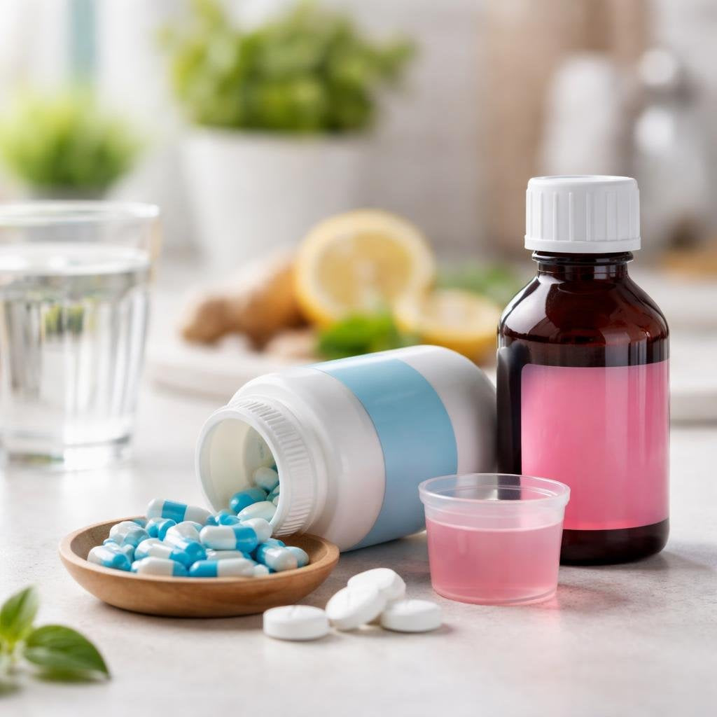 Antidiarrhoeal medications with oral rehydration support
