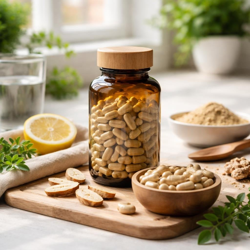 Astragalus root capsules and herbal blends range