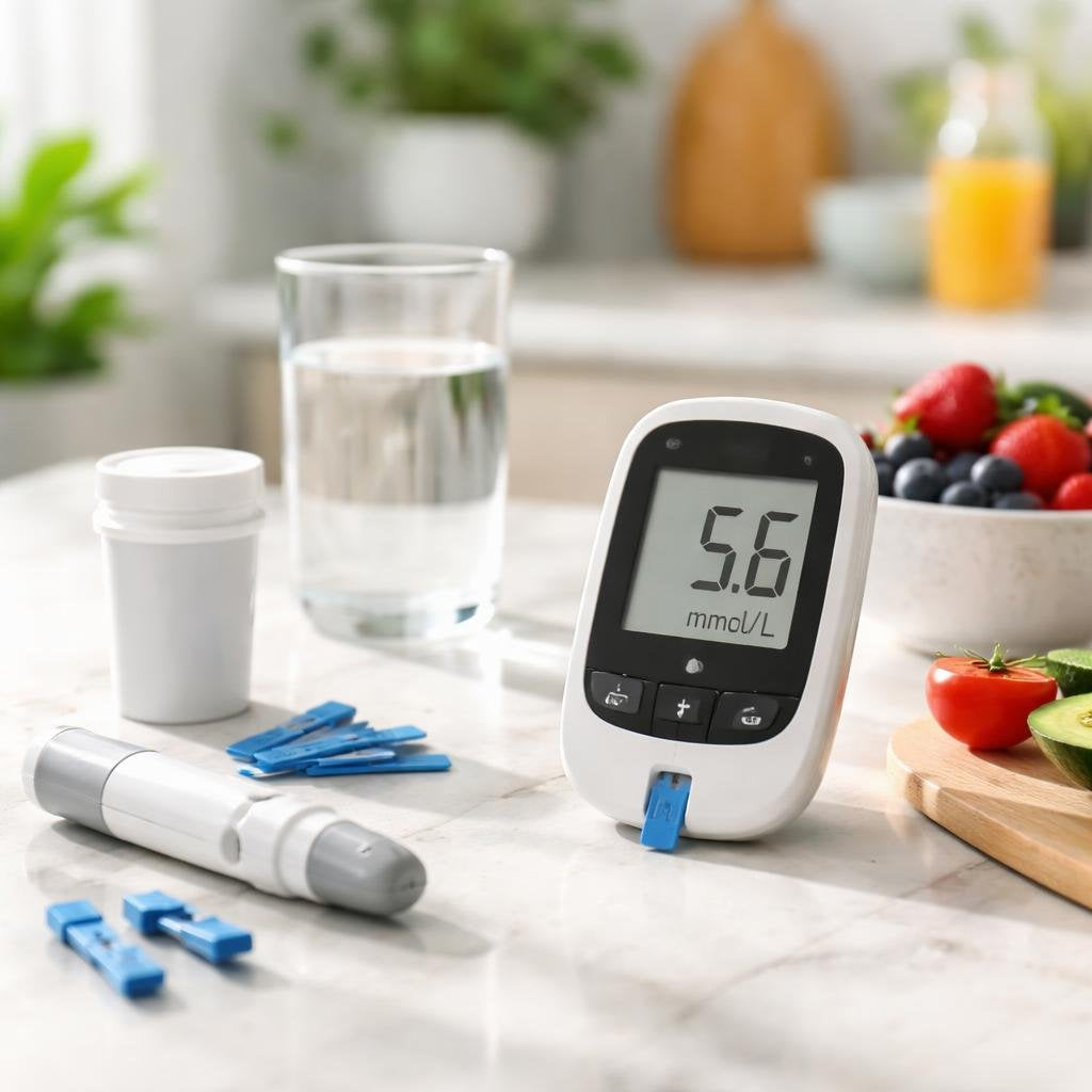 Blood glucose monitor kit with meter and test strips