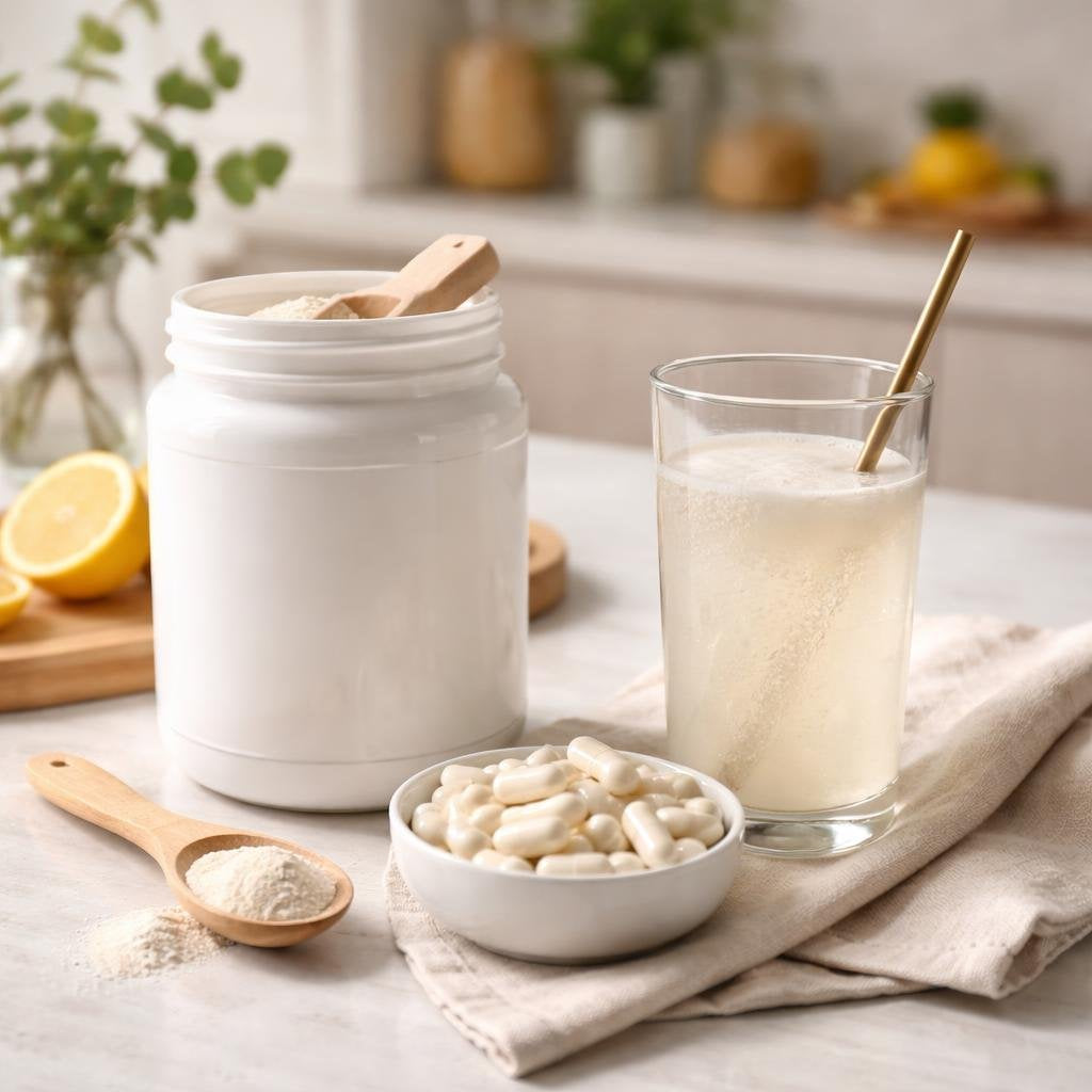 Collagen supplements for skin, hair and joint support