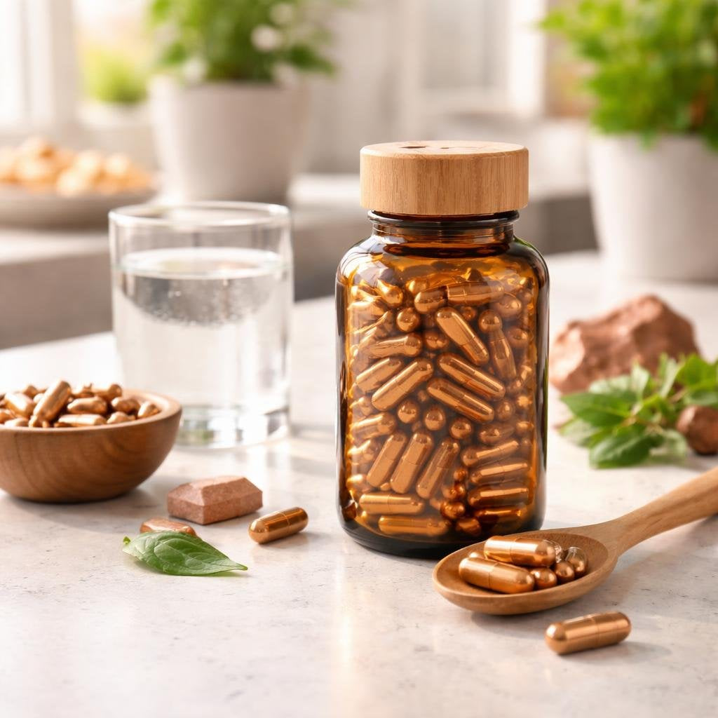 Copper mineral supplements with clear elemental copper dosing