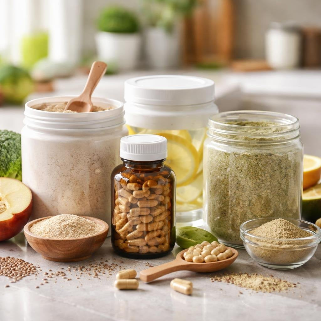 Dietary fibre powders and capsules for daily digestive support