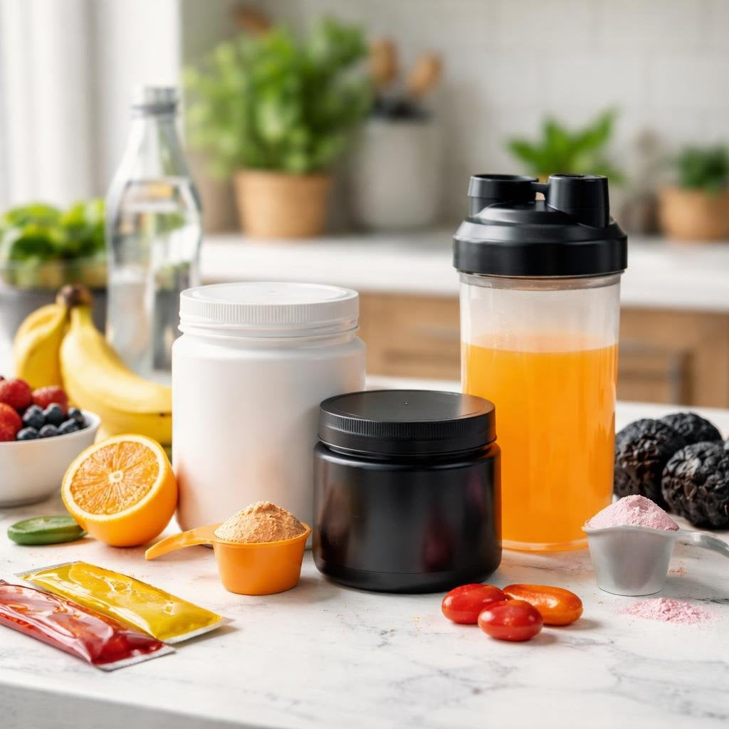 Endurance gels, energy bars and electrolyte hydration mix