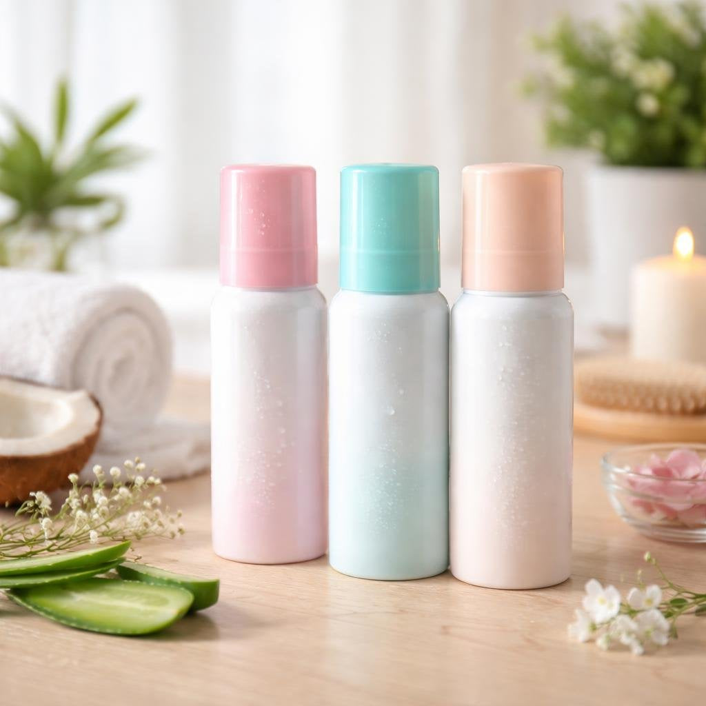 Portable feminine deodorant spray for discreet freshness