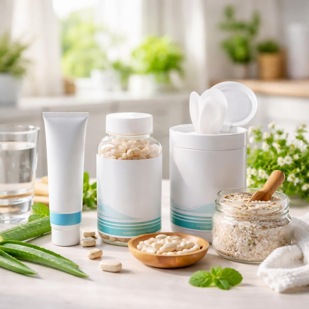 Haemorrhoid creams and wipes for soothing aftercare