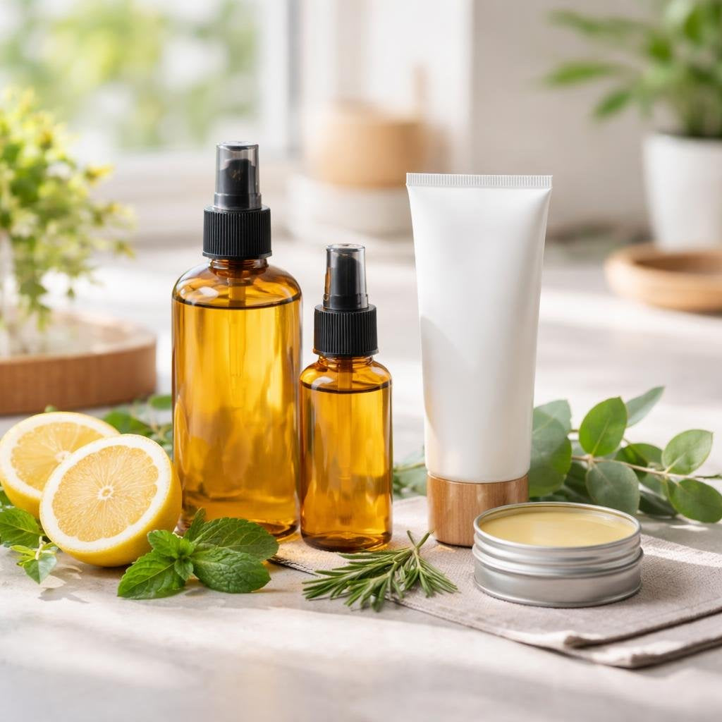 Insect and pest repellent body spray and lotion selection