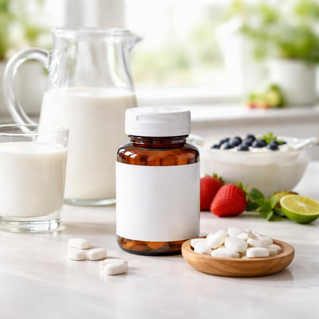 Lactase enzyme tablets for lactose intolerance management