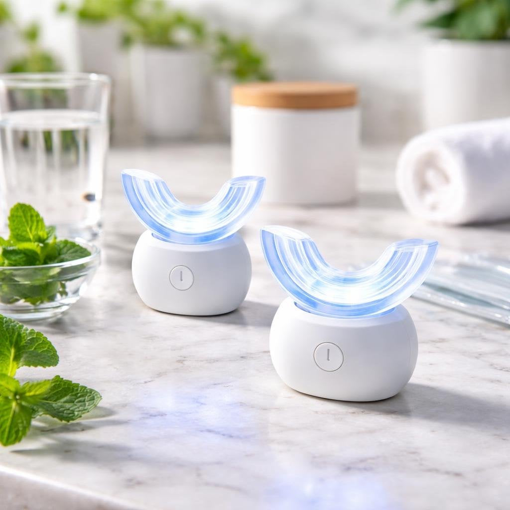 LED accelerator mouthpiece light for teeth whitening