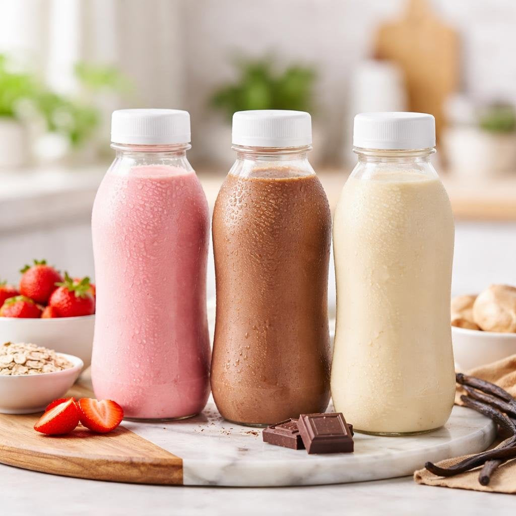 Ready-to-drink weight loss shakes in bottles