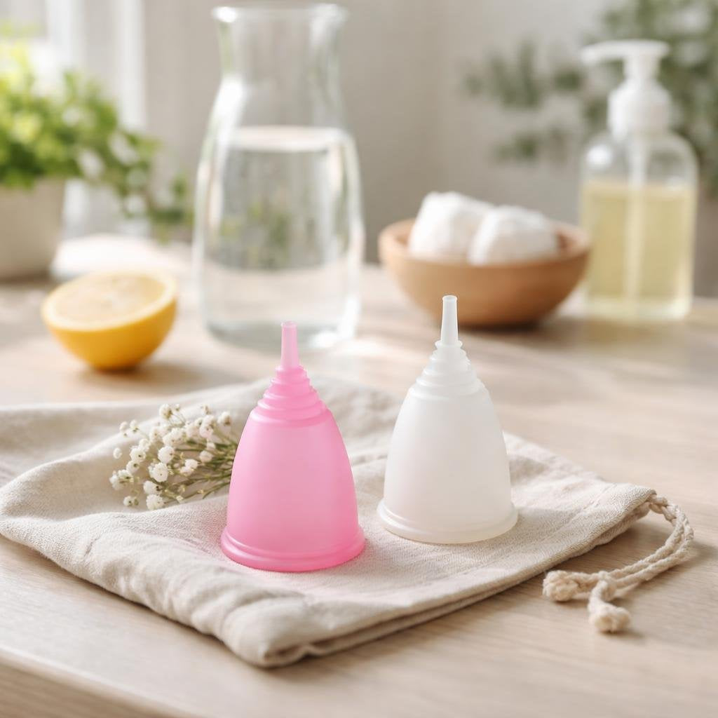 Reusable menstrual cups for leak-resistant period protection