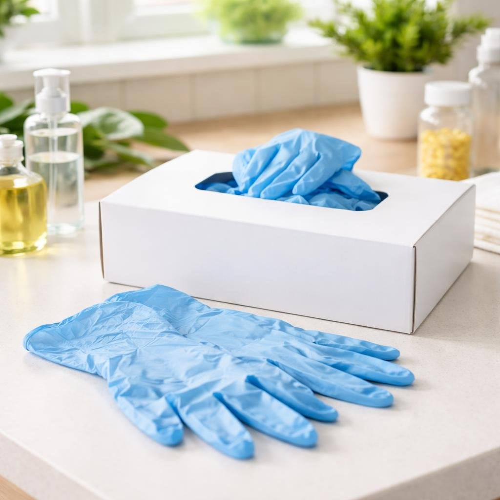 Sanitary disposable gloves for everyday hygiene and cleaning