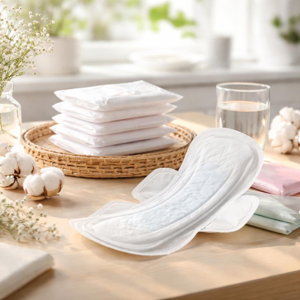 Sanitary napkins for comfortable daily and overnight protection