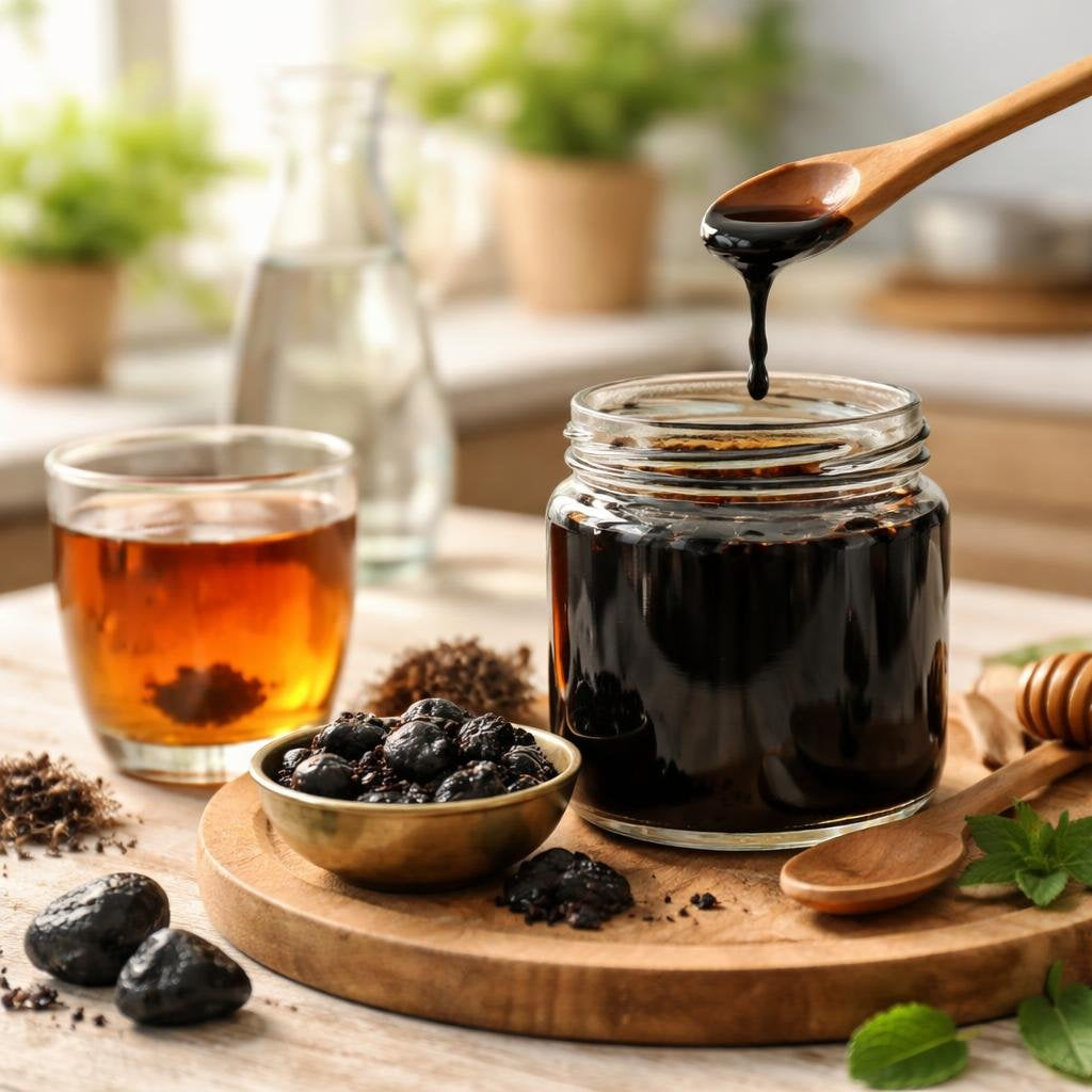 Shilajit resin and capsules collection for daily wellness