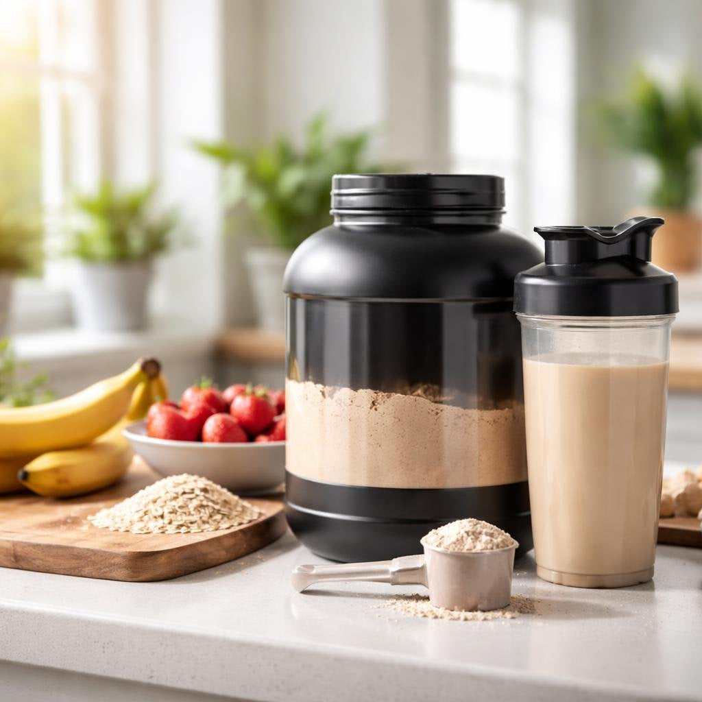 High-calorie weight gainer powder for bulking shakes