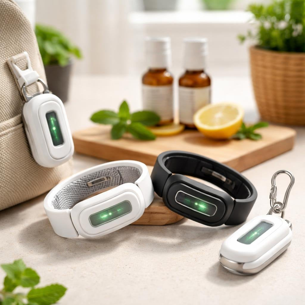 Wearable insect repellent band for garden and camping