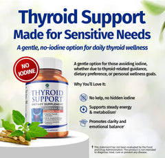 1 Body Thyroid Support capsules close-up showing iodine-free formula