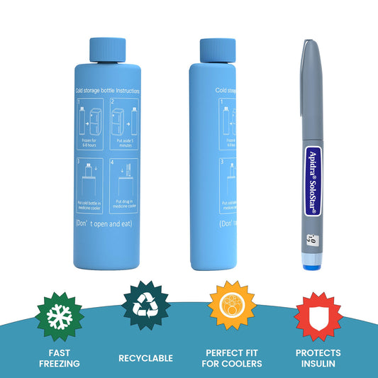 1-WHEAT TSA-approved ice pack for portable, safe medicine cooling.
