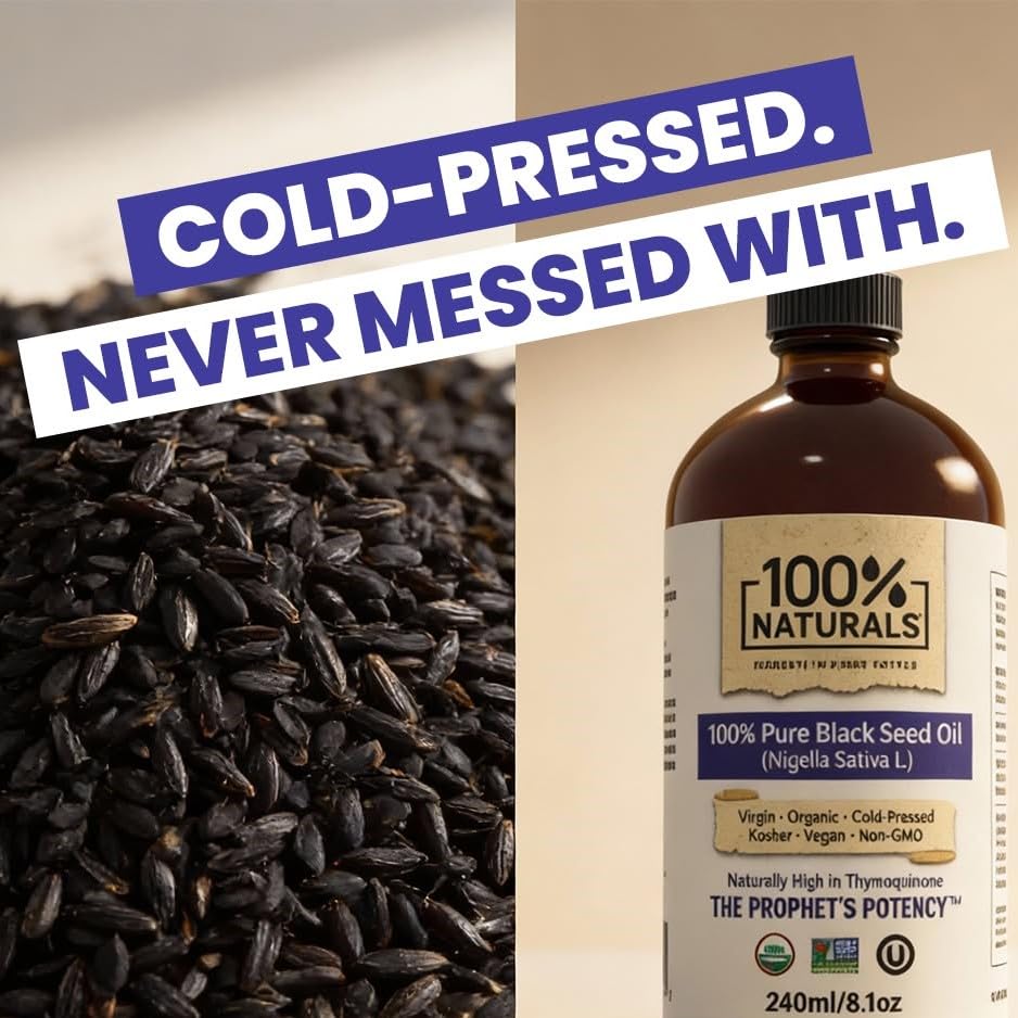 100% Naturals Kosher certification emblem on label.