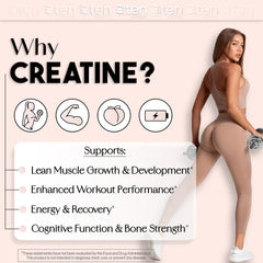 10Ten Nutrition Creatine + Collagen for Women label highlighting 5000 mg collagen peptides for joints and skin