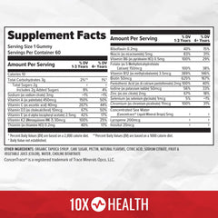 10X Health gummies for kids with kid-approved taste and easy integration.