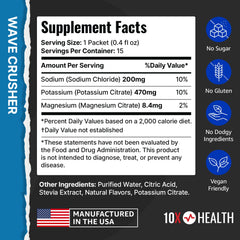 10x Health Electrolyte Drink Mix sugar-free hydration for workouts