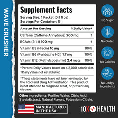 Packaging showing Accelerated Absorption Technology on 10X Wave Crusher