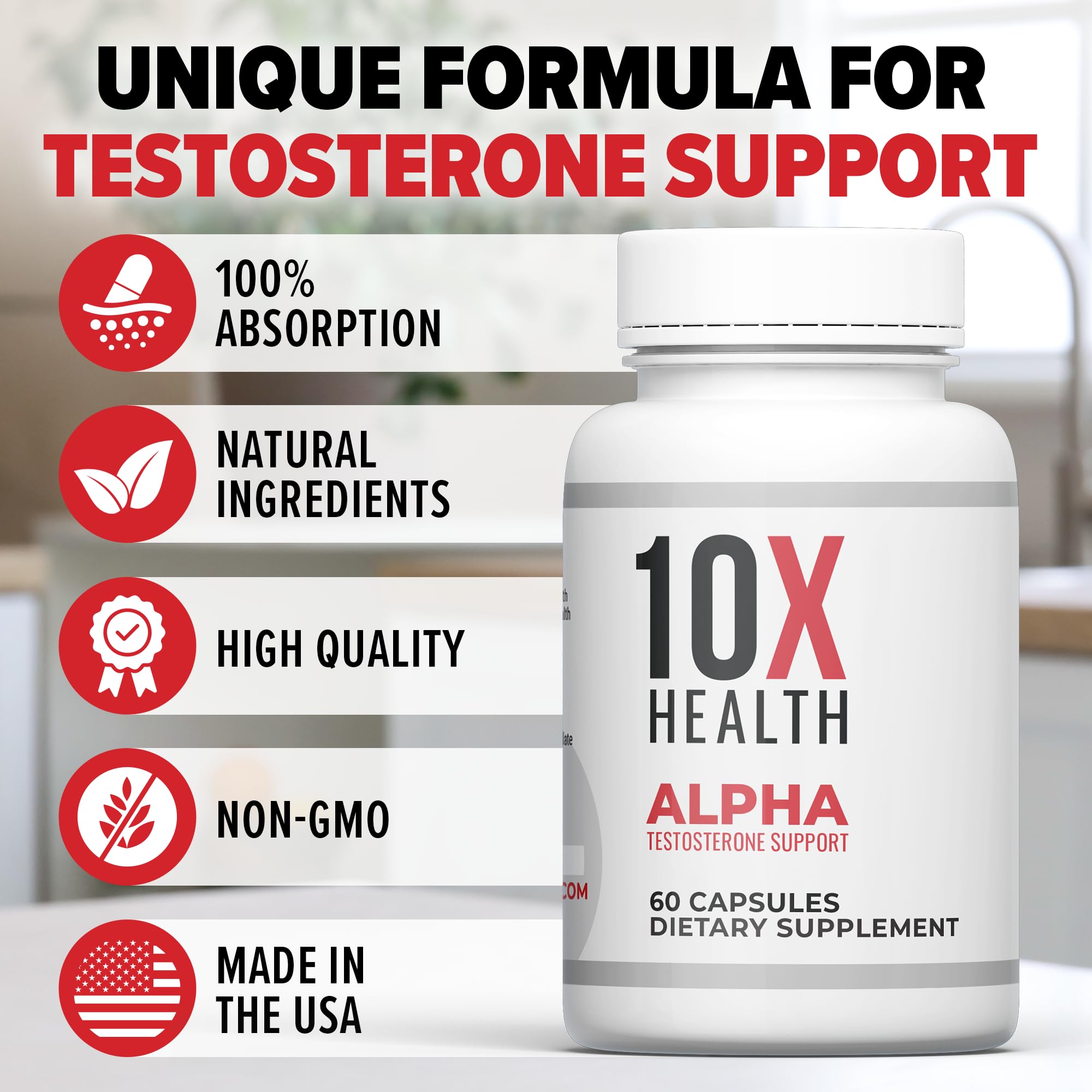 10X Health System Alpha capsules dispense shot for everyday performance.