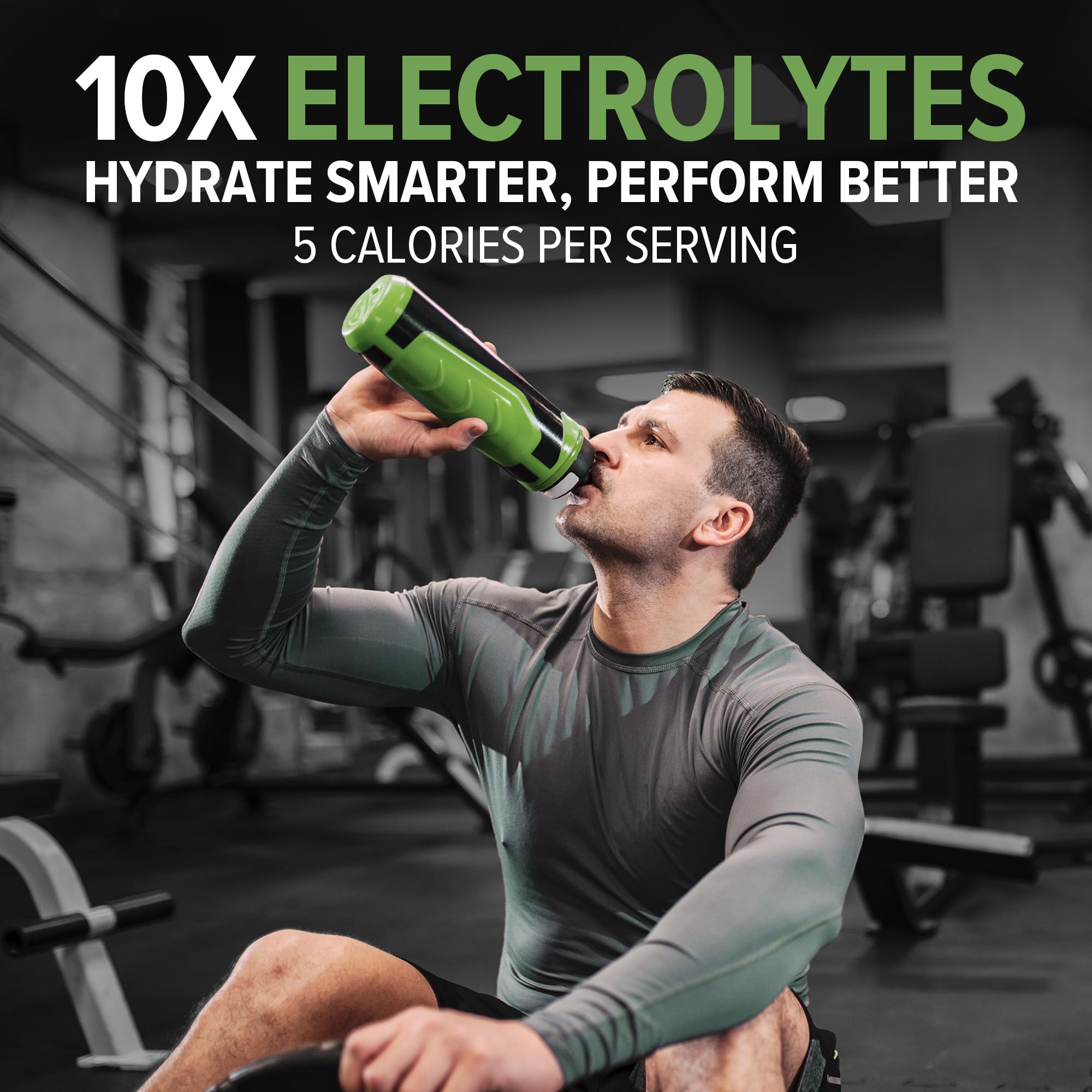 10X Health Electrolytes dissolved in water to show easy mixing