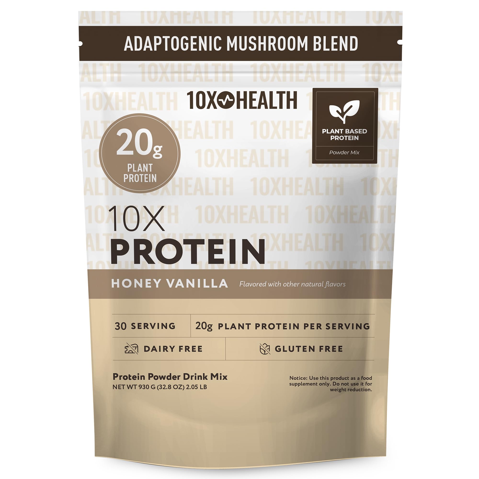 10X Health System vegan protein powder bottle for plant-based protein support.