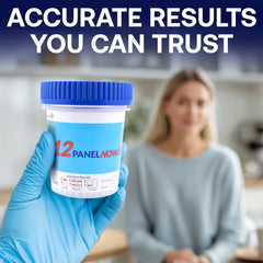 12 Panel Now secure lid drug test cup for clean at-home screening