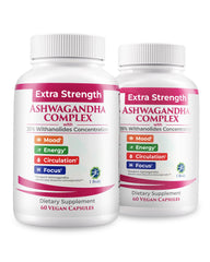 1 Body Ashwagandha Complex bottle front for focus and energy support