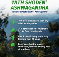 1 Body Ashwagandha Complex bottle with cup, ideal for evening relaxation