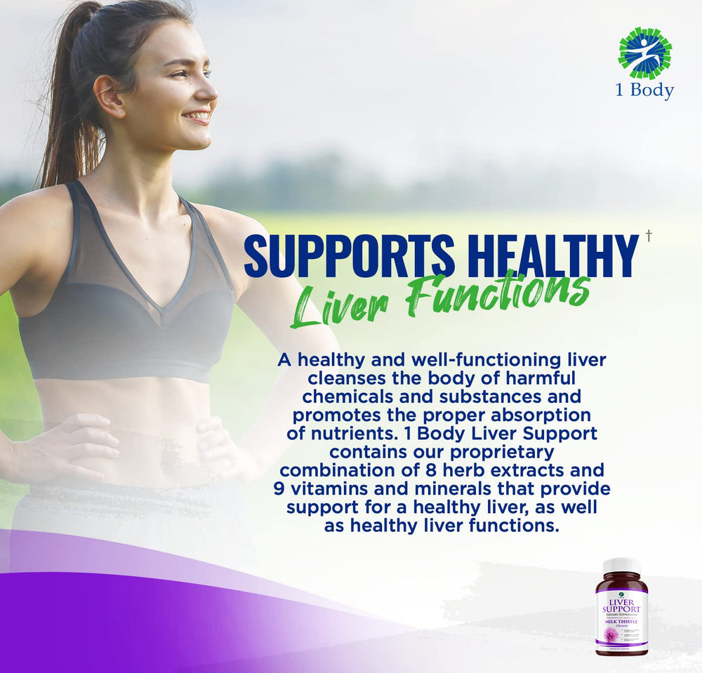 1Body Liver Cleanse capsules in hand for easy supplementation