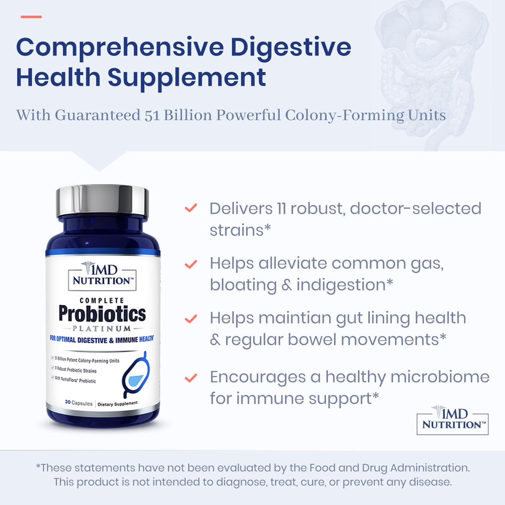 Dairy-free formula symbol with 11-strain blend implying broad gut health potential.