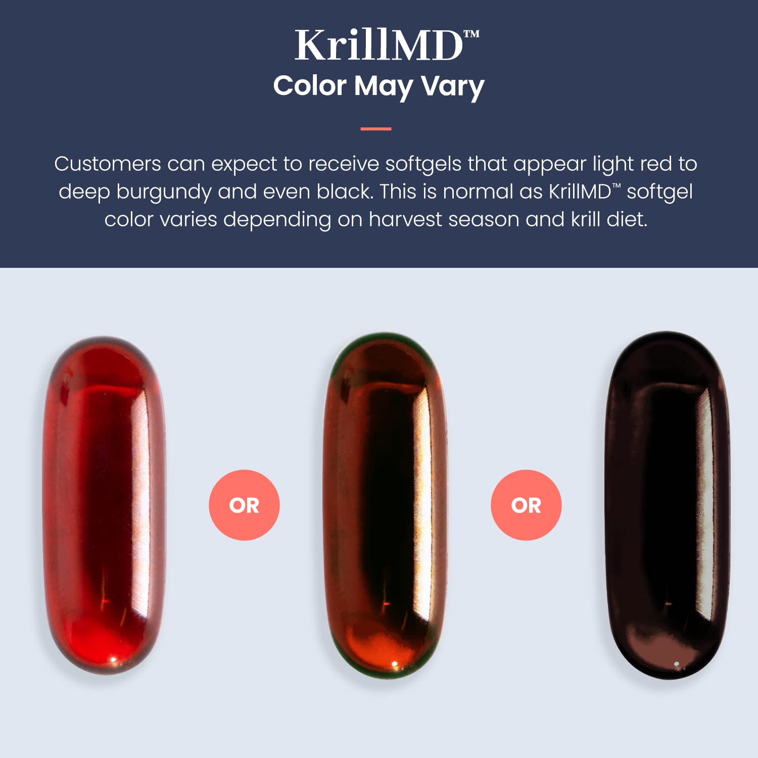 1MD KrillMD no fishy aftertaste softgels for clean swallowing