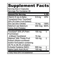 1MD LiverMD capsules closeup showing easy-to-swallow capsules