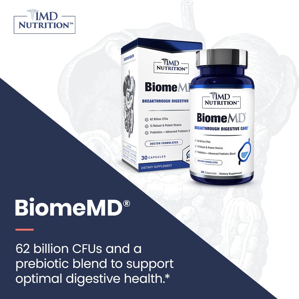 Capsules ready for daily use with BiomeMD.