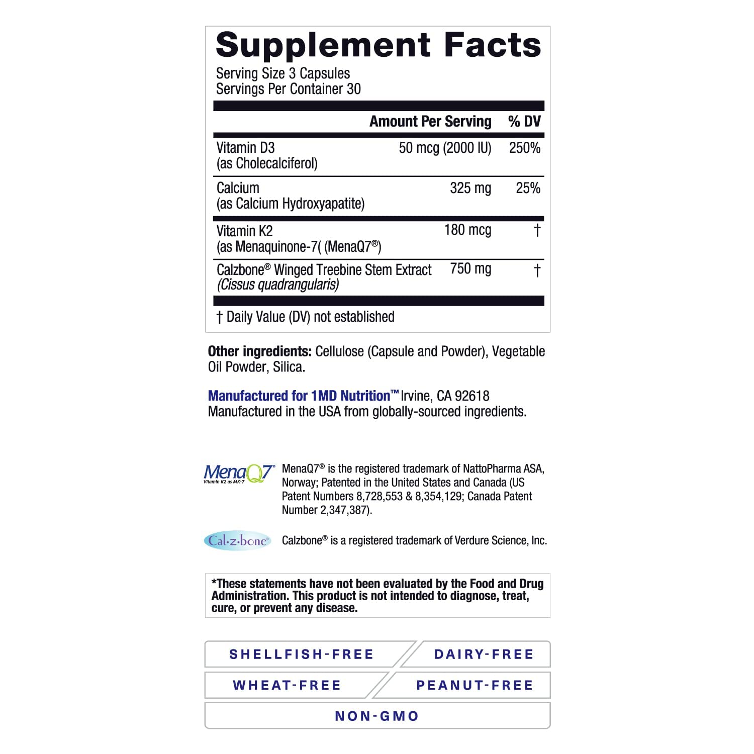 1MD Nutrition Bones and muscles support graphic for skeletal health
