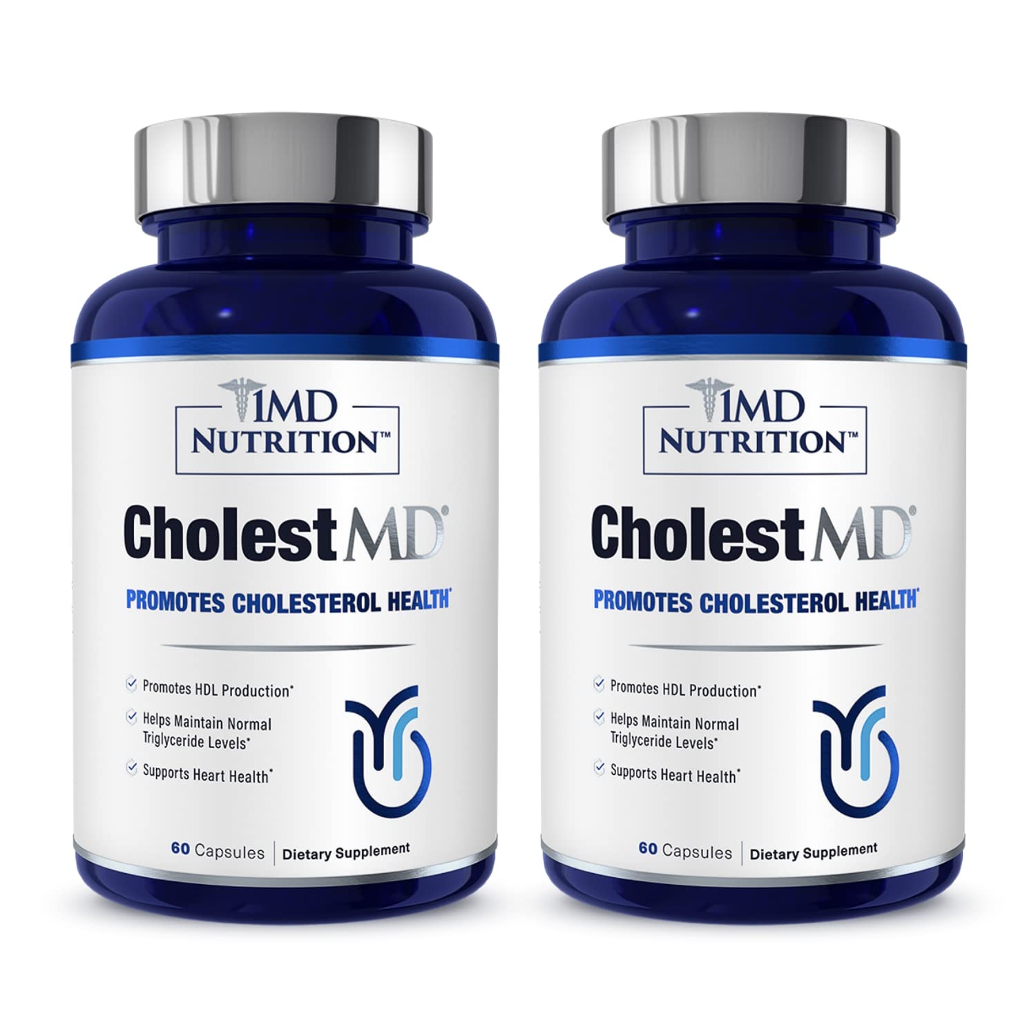 1MD Nutrition CholestMD olive leaf bottle with antioxidant-rich formula for daily wellness.