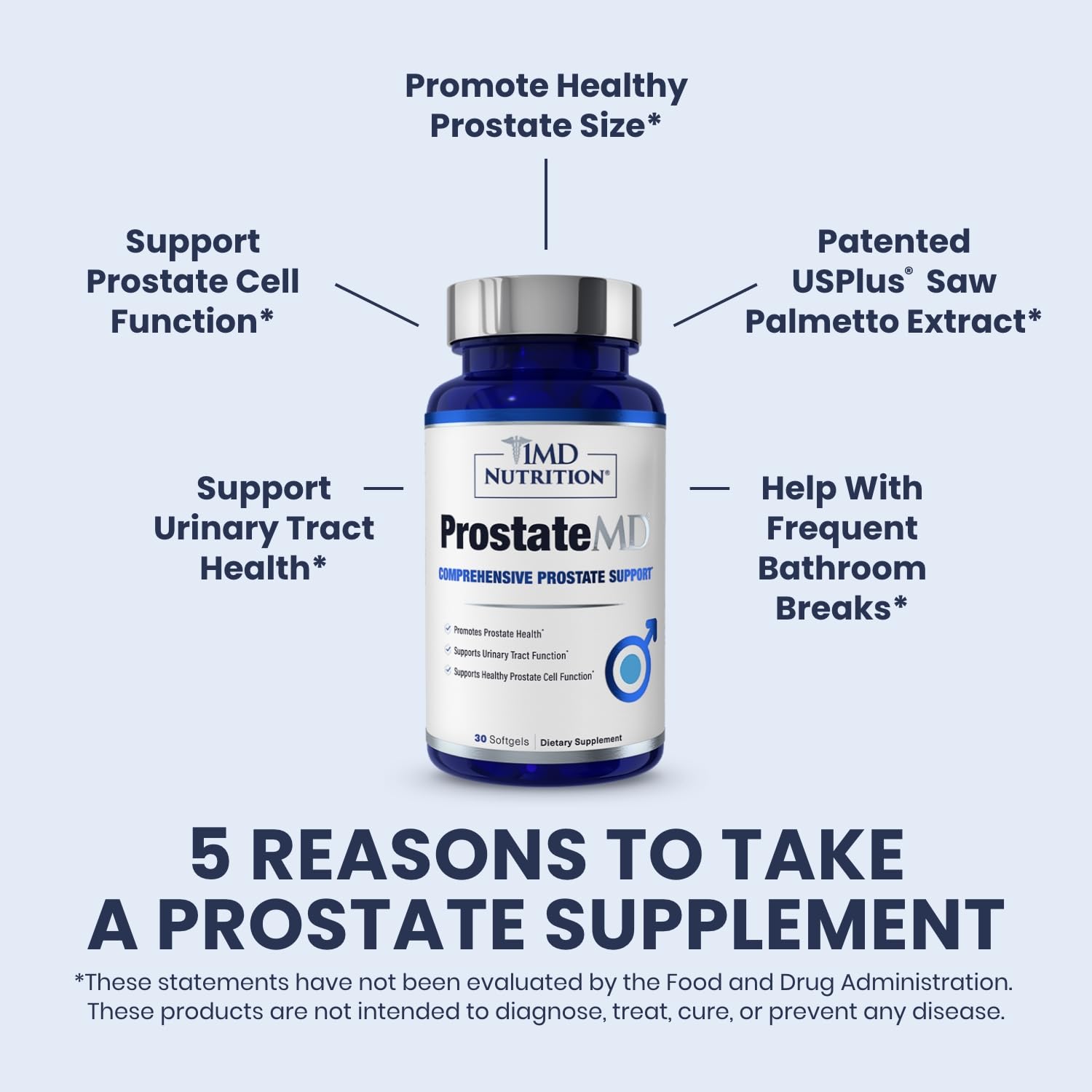 ProstateMD bottle on nightstand suggesting nighttime urinary support
