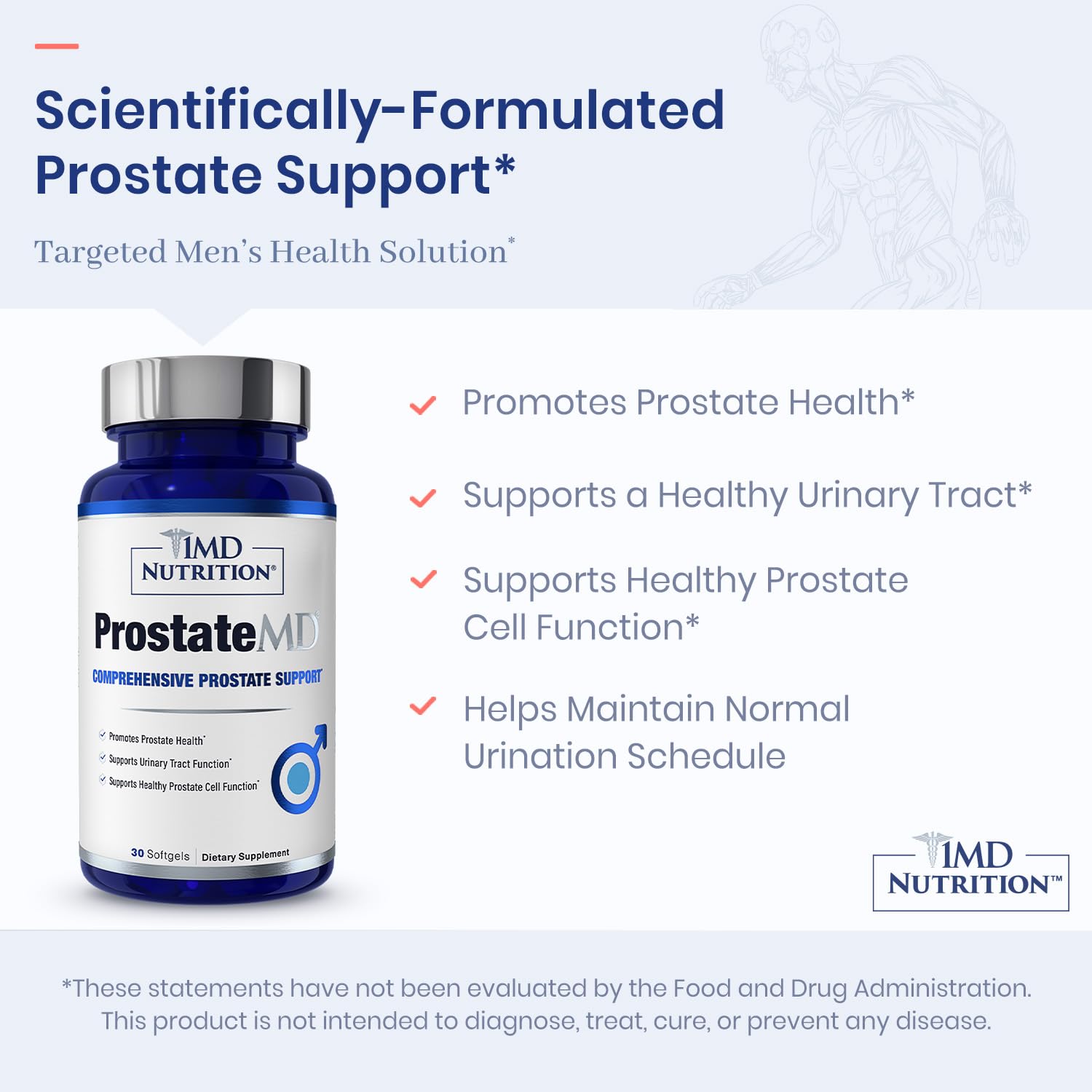 ProstateMD nutrient illustration emphasizing urinary tract health