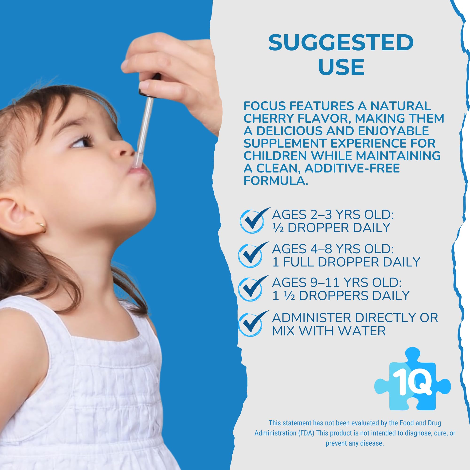 1Q Focus micellar-technology shows faster absorption.