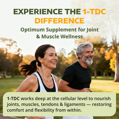 1-TDC Joint label close-up highlights the supplement formula.
