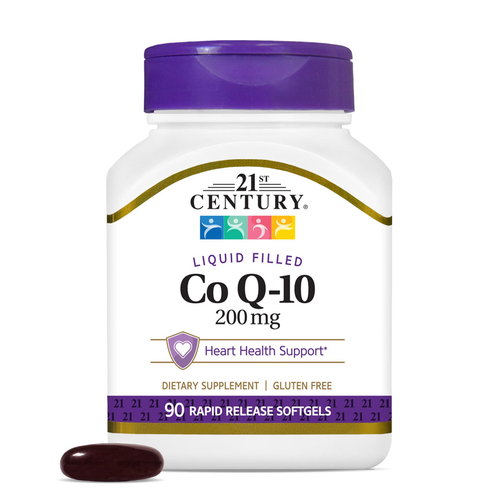21st Century CoQ10 softgels bottle front for daily wellness