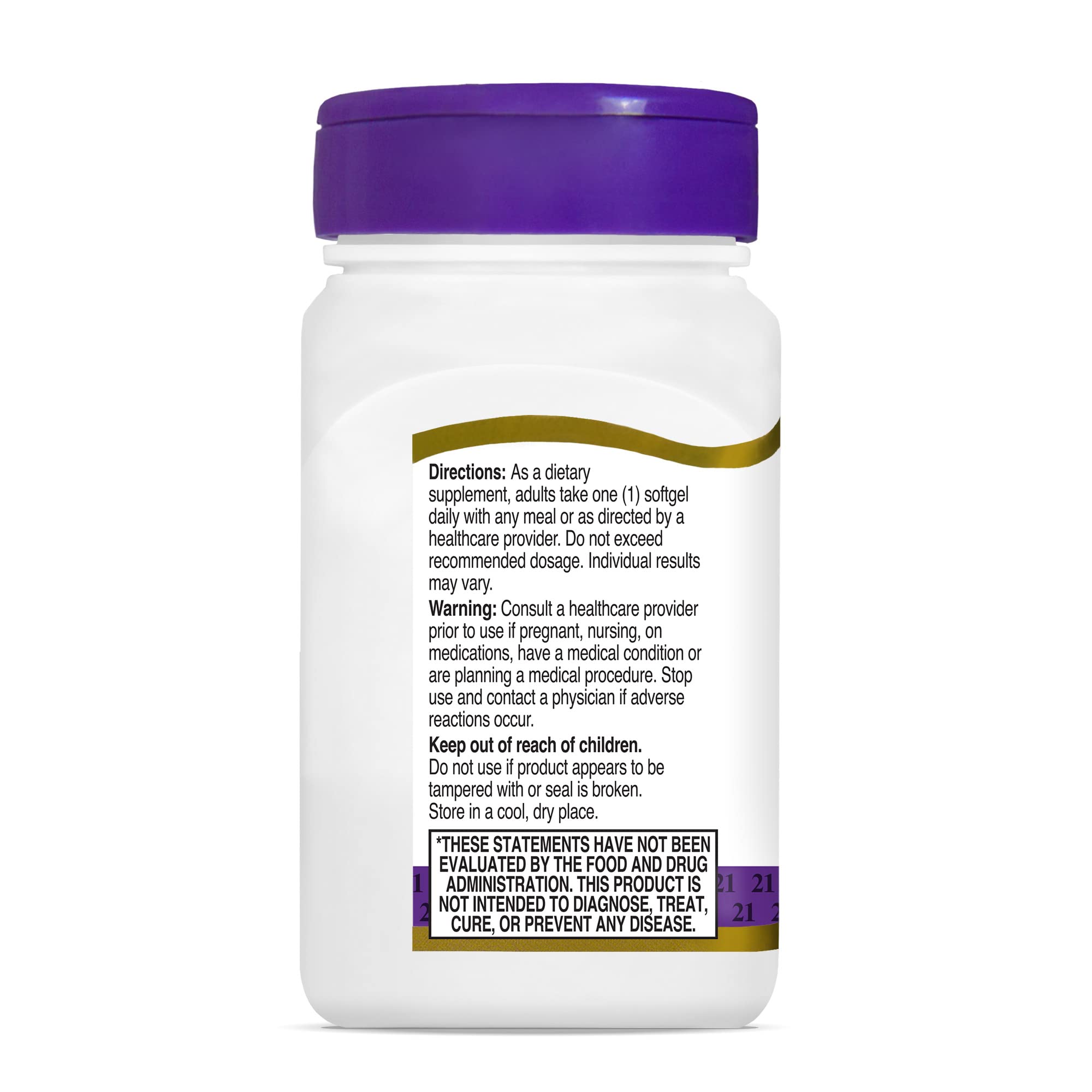 Heat exposure note associated with 21st Century CoQ10 softgels during delivery