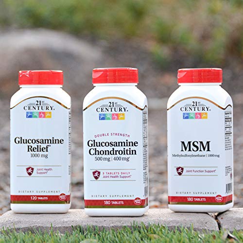 21st Century Glucosamine Chondroitin label emphasizes active lifestyle support.