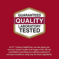 21st Century Glucosamine Chondroitin ingredients panel highlights natural compounds.