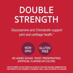 21st Century Glucosamine Chondroitin ingredient panel highlighting high-strength dosage for joint health support