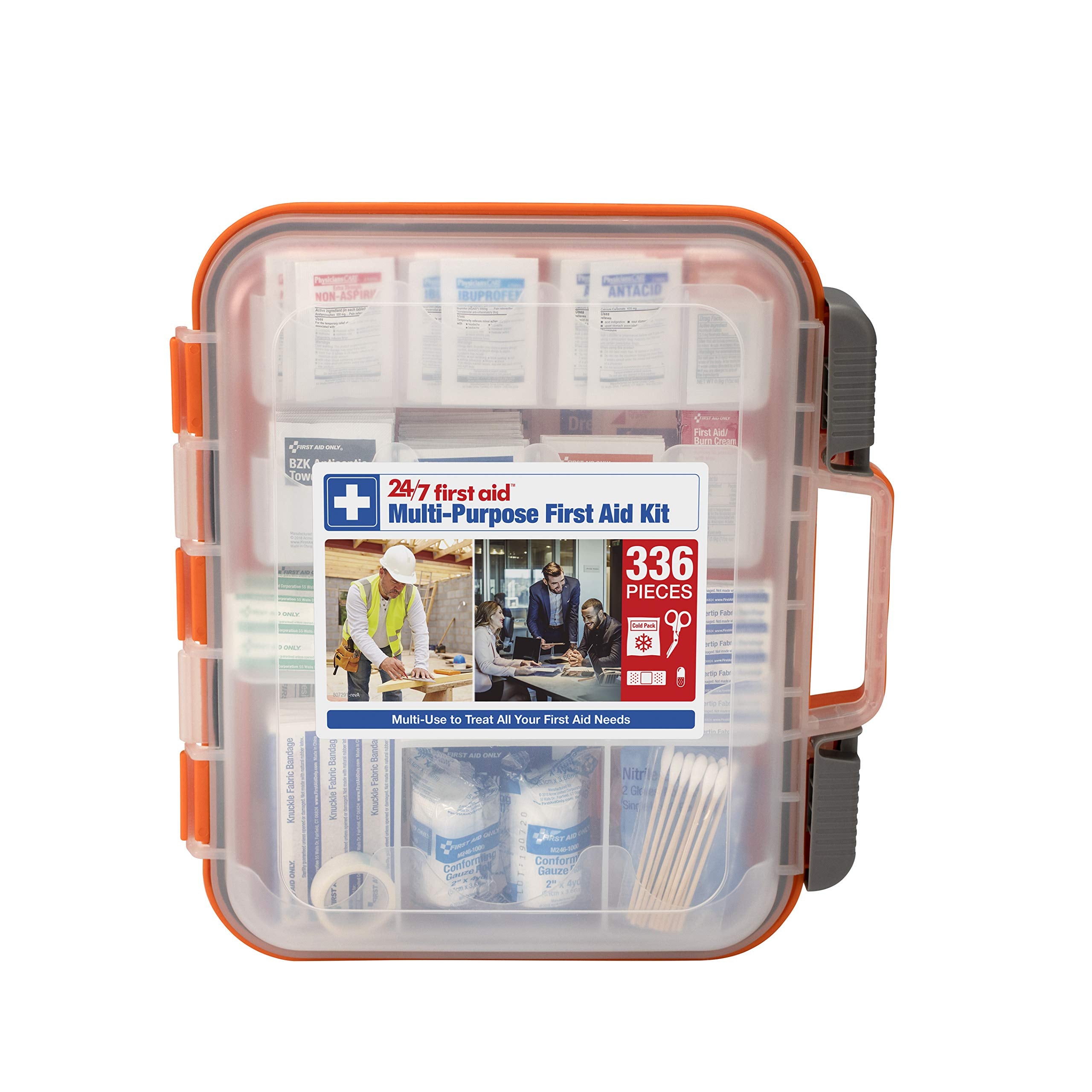 24/7 First Aid kit with open shelves for quick access during emergencies